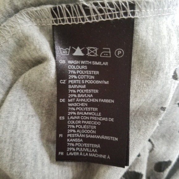 H&M || Gray Laser Cut Drawstring Midi Sun Dress - Picture 7 of 8